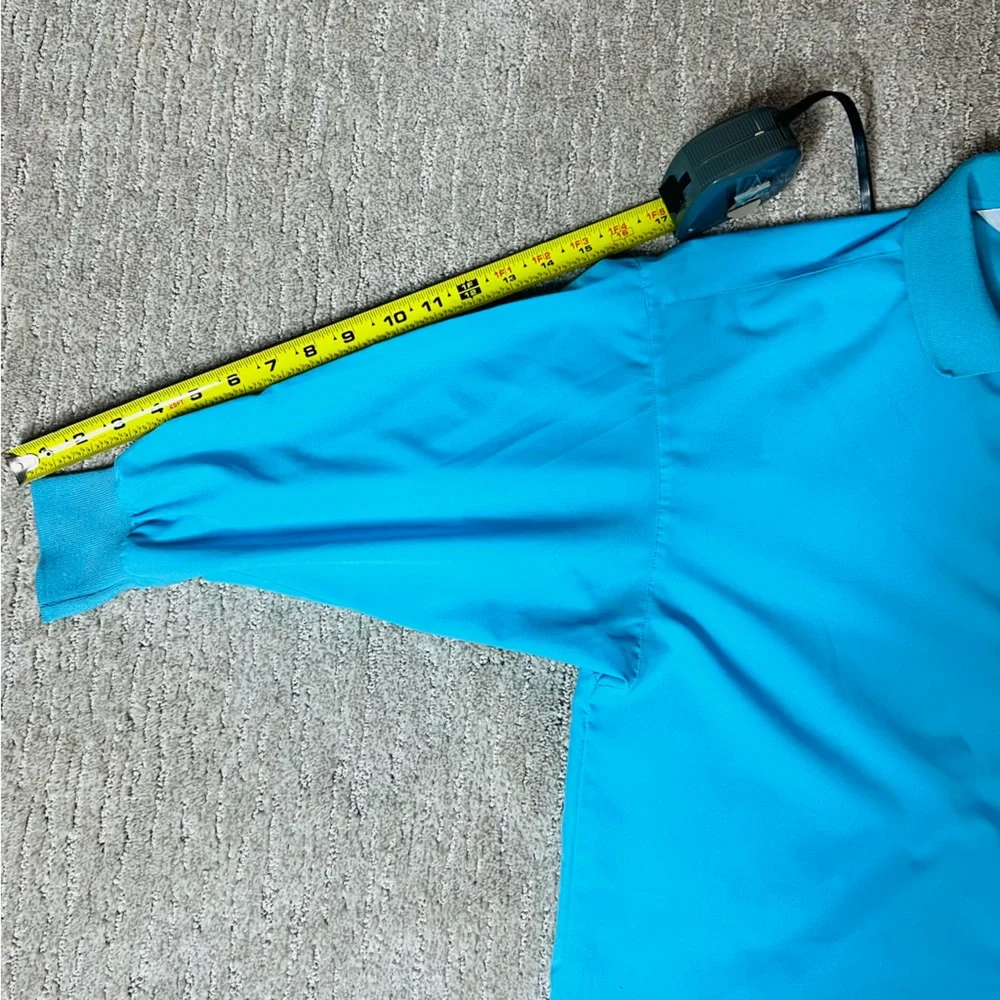 Vintage 80s Diane von Furstenberg Turquoise Blouse with Knit / Woven Collar - Picture 11 of 14